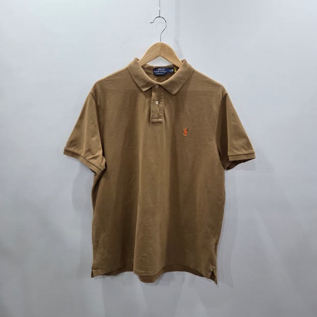 폴로랄프로렌 피케 카라 반팔티 베이지 XL 