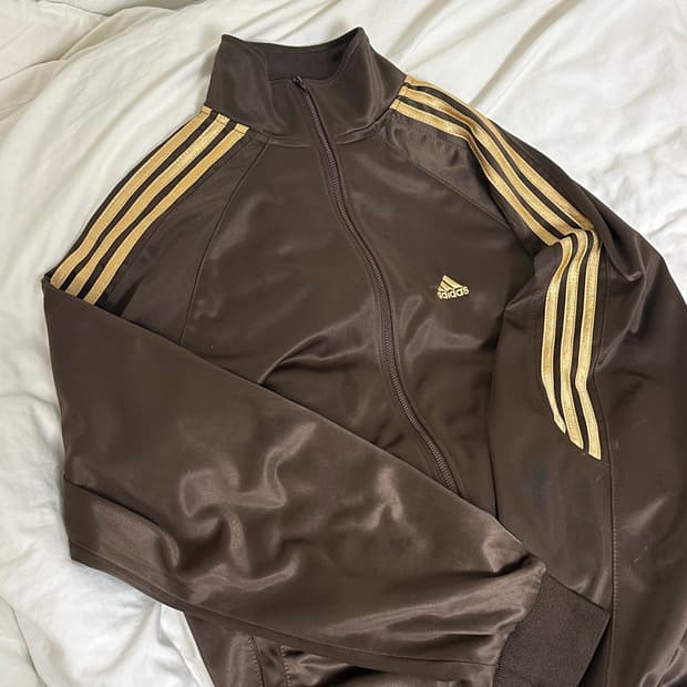  대장템) 아디다스 브라운 골드 져지 트랙탑
