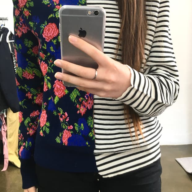 MSGM. 플라워 패턴 가디건