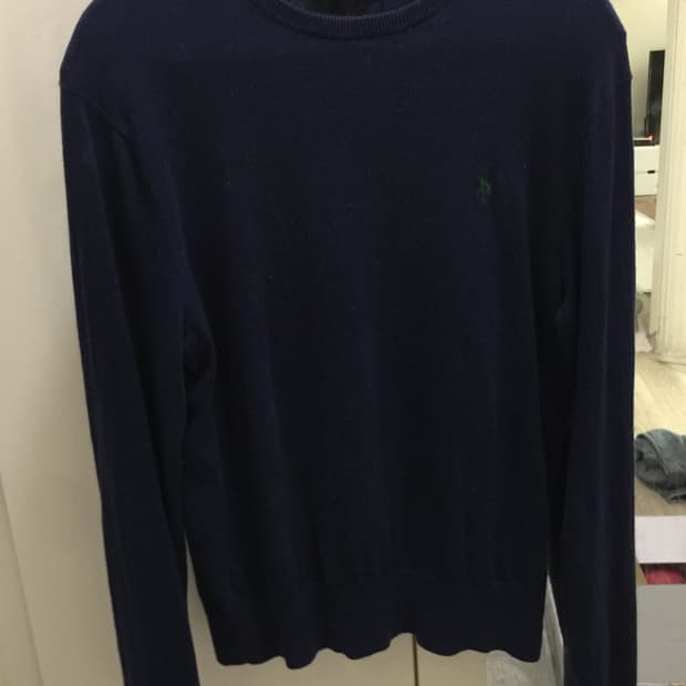 폴로 네이비 니트 M