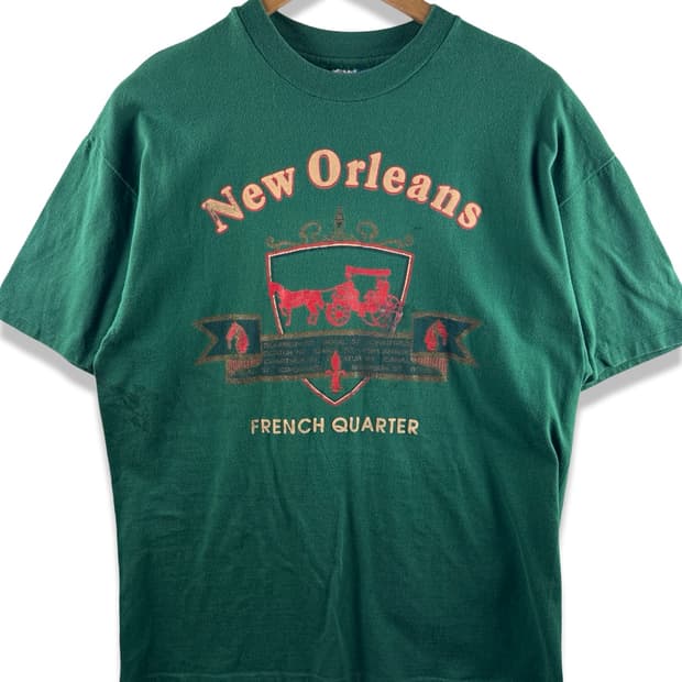 90S 미국제조 프렌치쿼터 테마 싱글스티치 티셔츠2287