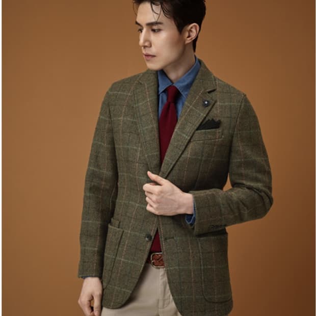 Oliver Sweeney 올리버스위니 울 트위드 자켓 카키