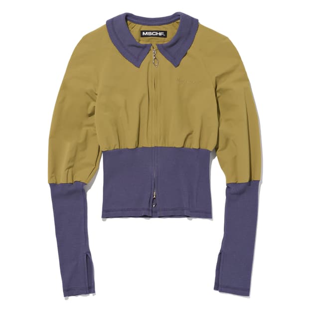 미스치프 와플 집업 셔츠