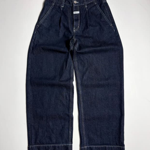 마리떼프랑소와저버 23FW 원턱 와이드 데님 팬츠 R1625