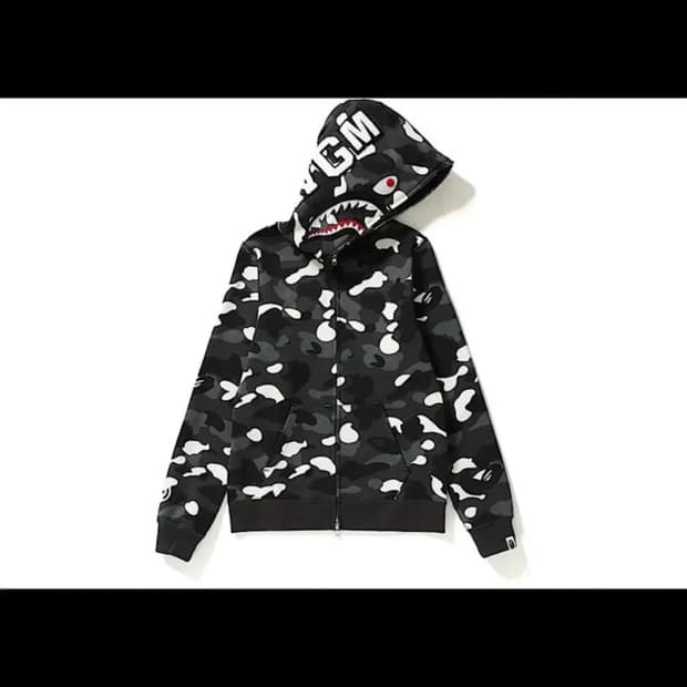 BAPE 베이프 샤크 시티카모 후드집업 XL