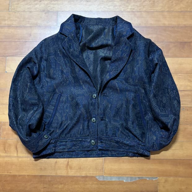 ysl wild pattern bomber cardigan L size