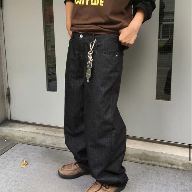 헤링본 데님팬츠