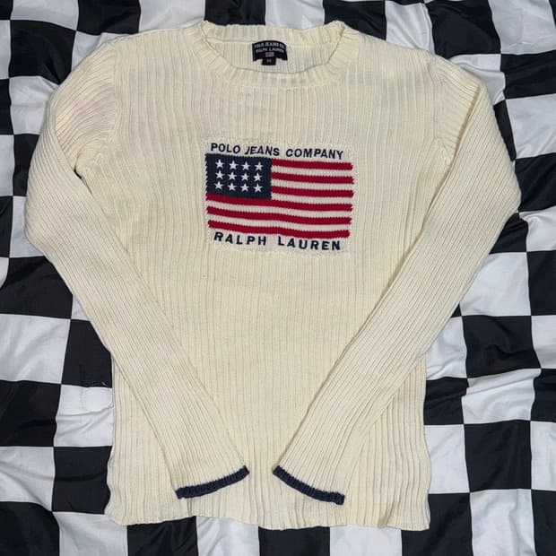 폴로 랄프로렌 성조기 니트