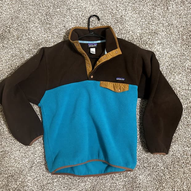 10s 파타고니아 신칠라 스냅-T 브라운/블루