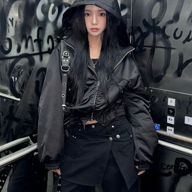 더오유 VINTAGE COTTON LAYER SKIRT-PANTS