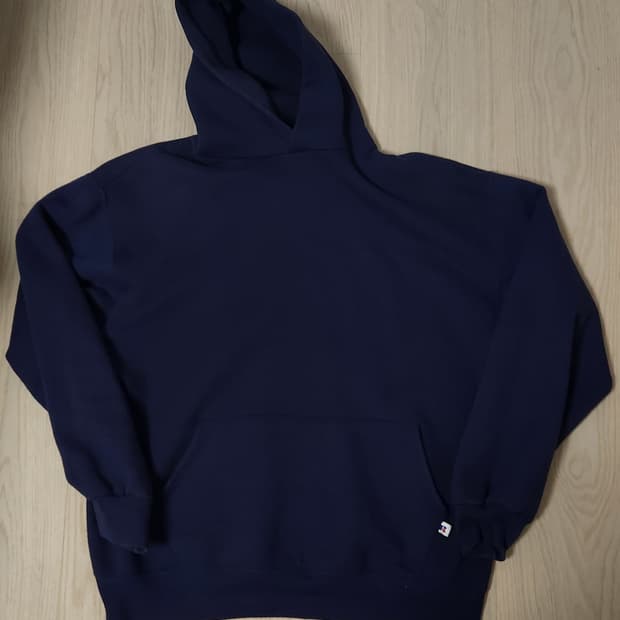 90s Vintage Russell Hoodie Navy XL USA