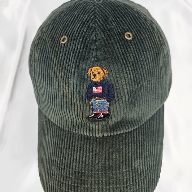 폴로베어코듀로이캡