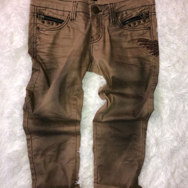 brown y2k Capri pants