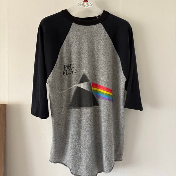 80s Pink Floyd 3/4 Raglan Band Tee