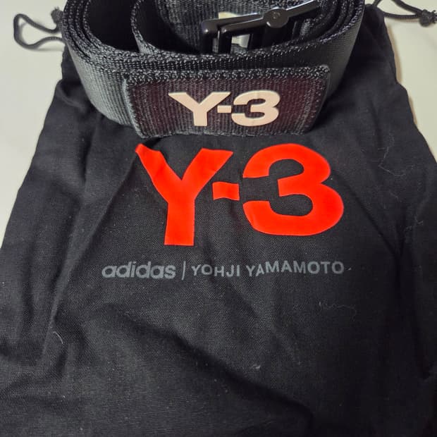 Y3 요지야마모토 우븐벨트 
