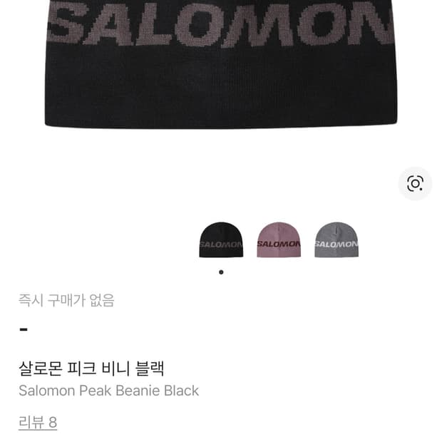 살로몬 비니 블랙