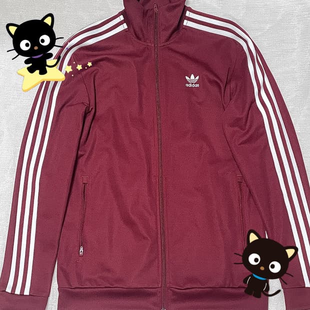 아디다스 베켄바우어 버건디 져지 라지