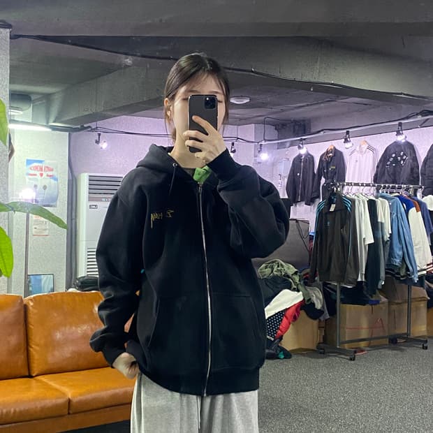 스투시 골드 빅로고 후드집업 B2005