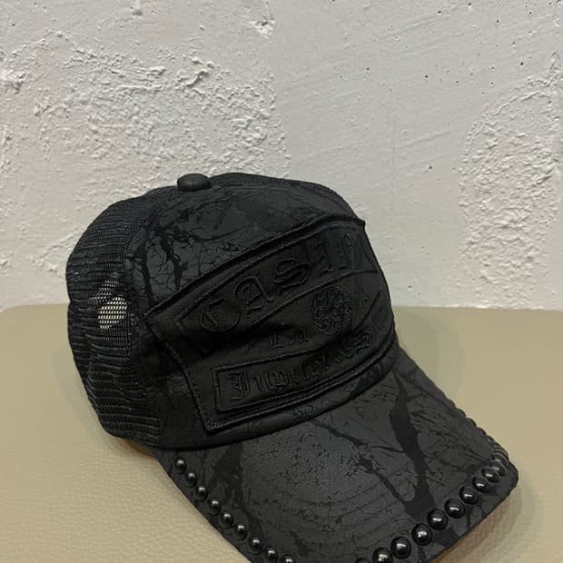 JPN 펑크 스터드 매쉬캡 모자
