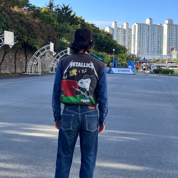 밴드티 락티 패치워크셔츠 메탈리카