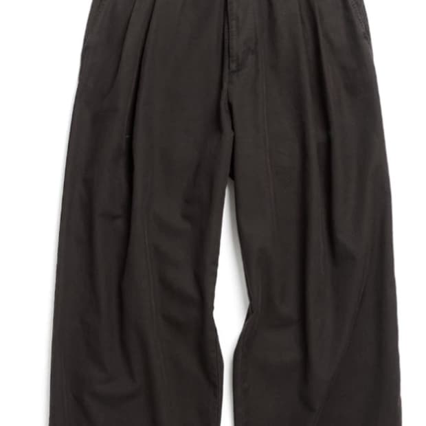 [3] 해칭룸 와이드 trousers dyed purple brown