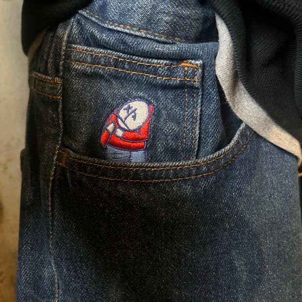 폴라스케이트 빅보이팬츠 다크블루 M 구버전