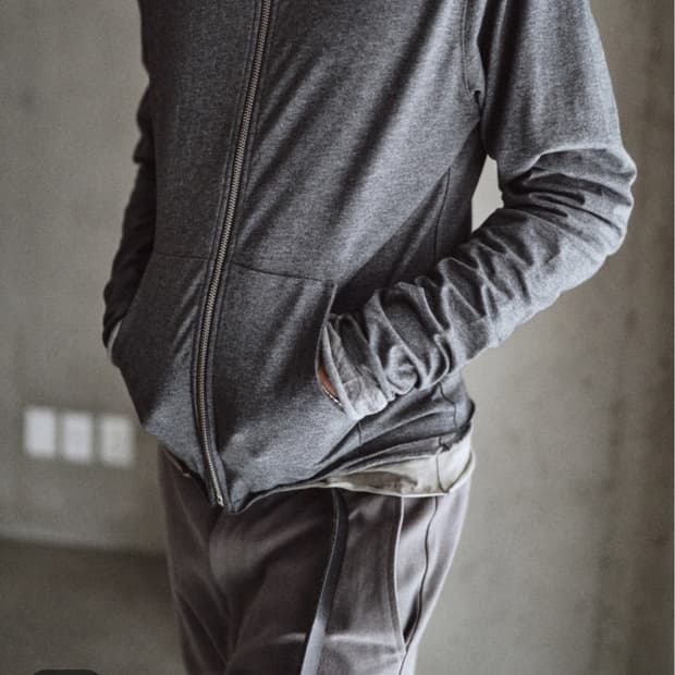 모노프리베 (구매) textured hoodie zip 차콜 2사이즈