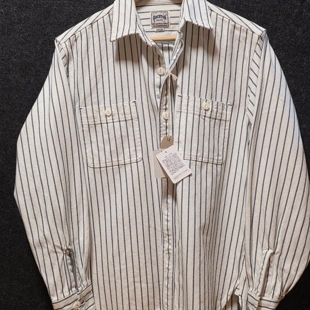 휴스턴 재팬 41255 셔츠 STRIPE VIYELLA SHIRT