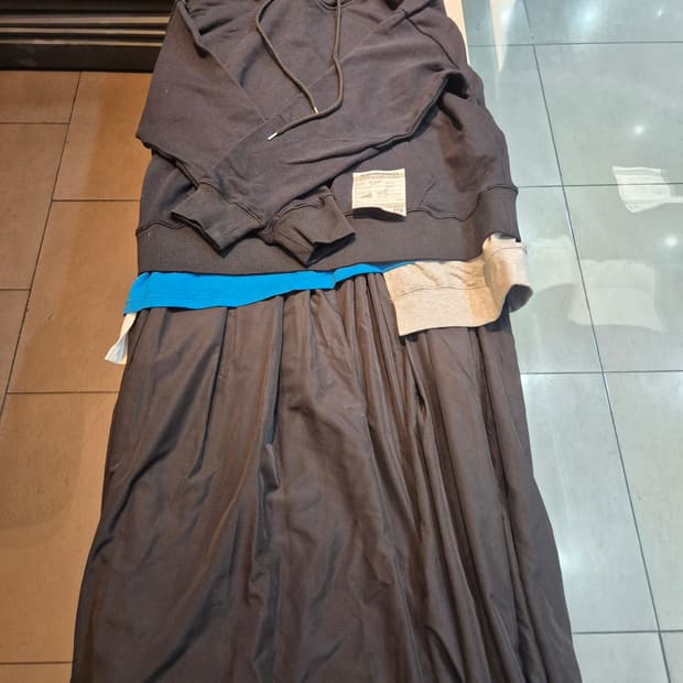 메종 미하라야스히로 MMY 20-21AW 블랙 그레이 청록 로고패치 패치