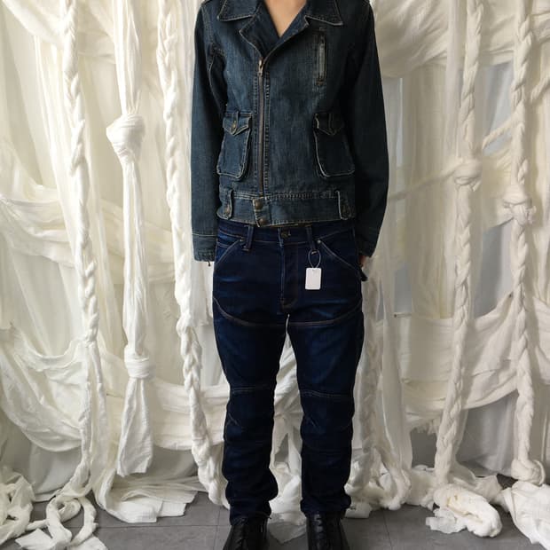 Denim rider jacket