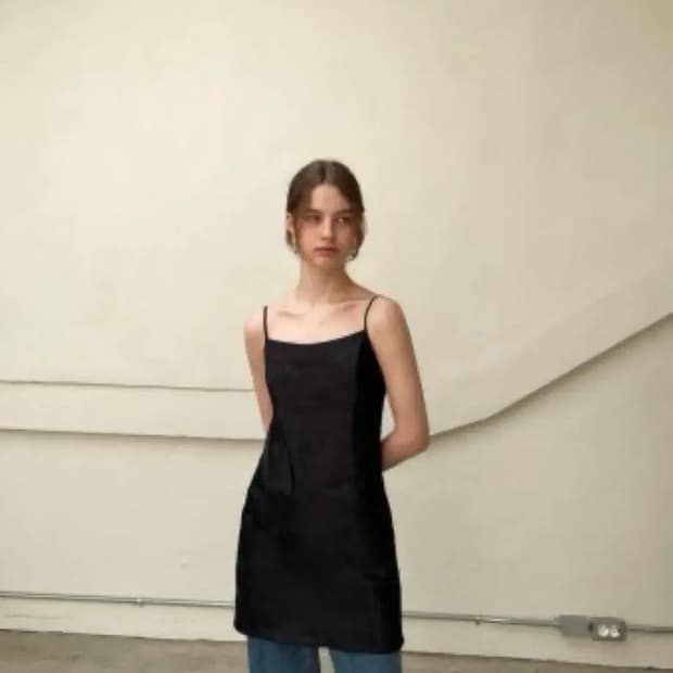 새상품) 오브네어 패턴 드레스(블랙)