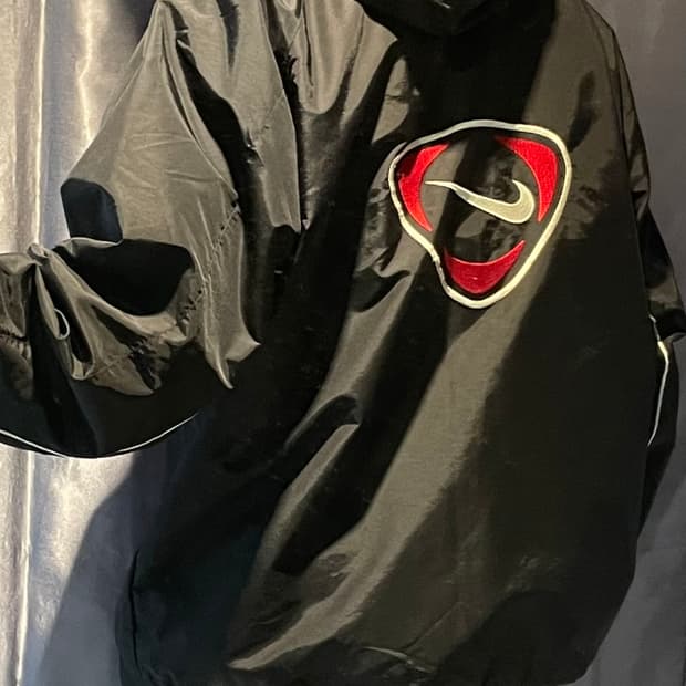 XL 나이키 올드스쿨 빅로고 나일론 후드집업