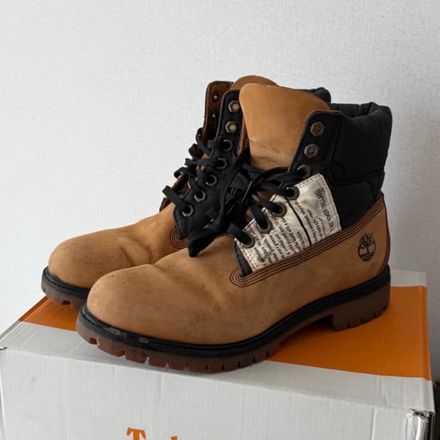 팀버랜드 프리미엄 6인치 휘트 누벅 블랙 부츠