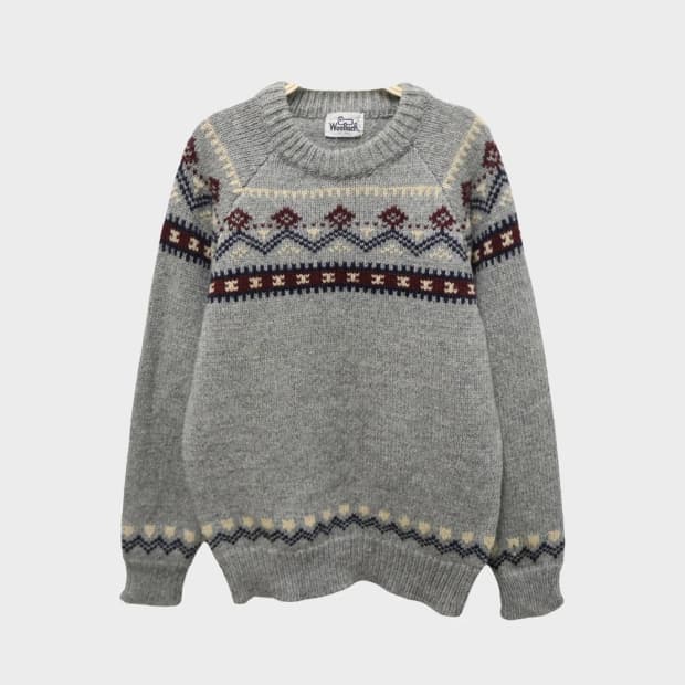 울리치 그레이 노르딕 울 니트 60226