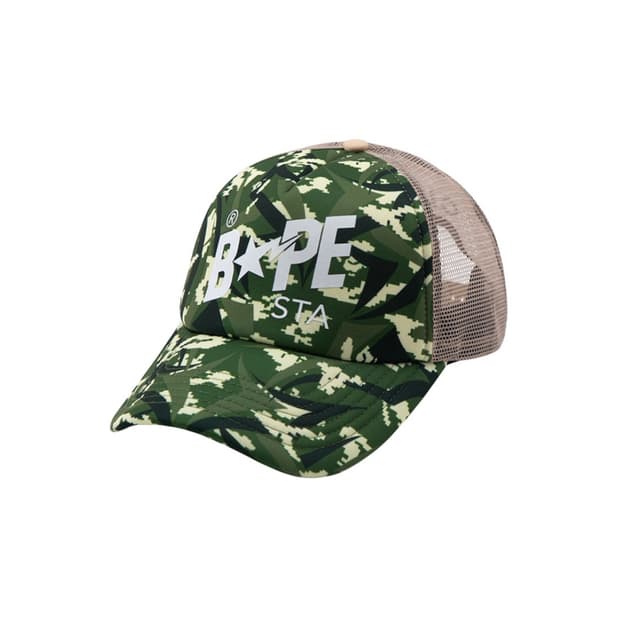 베이프 X 클랏 에그라 카모 트러커 캡