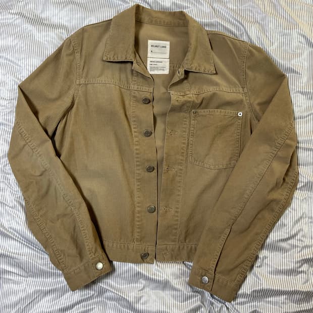 헬무트랭 본인기 코듀로이 원포켓 재킷 