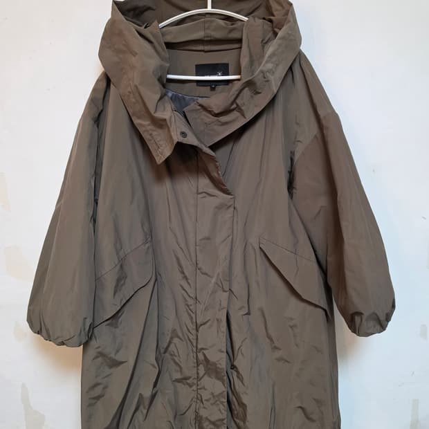 Isabel Marant 카키색 후드 오버핏 코트 0 