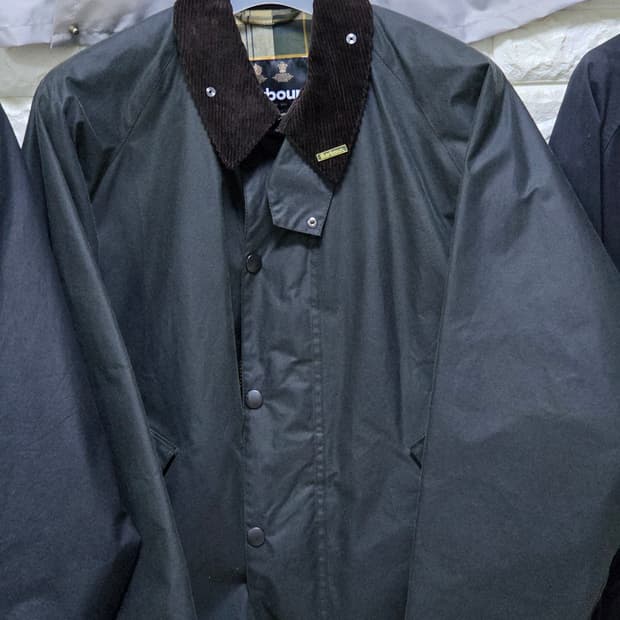 바버 트랜스포트 왁스자켓 세이지 40