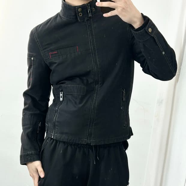 Guess 게스 해체주의 바이커 자켓