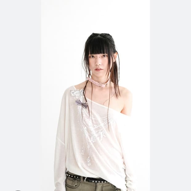 샵페어리 롱슬리브 오프숄더