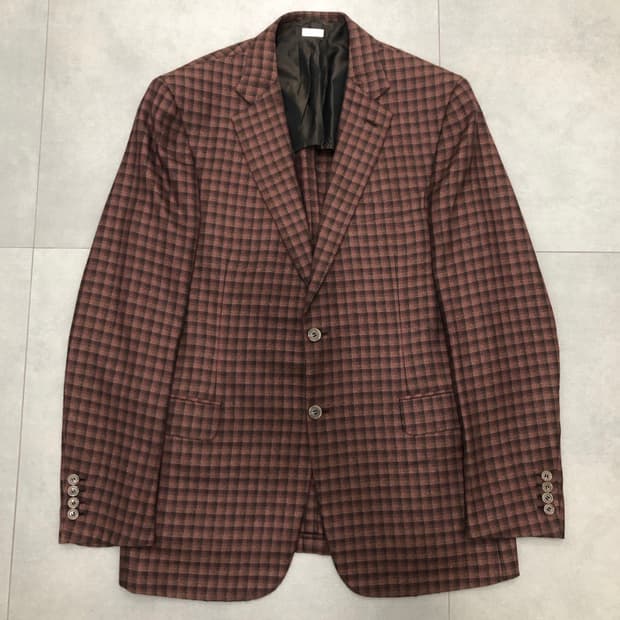 브리오니 캐시미어100 이태리 체크 자켓 41