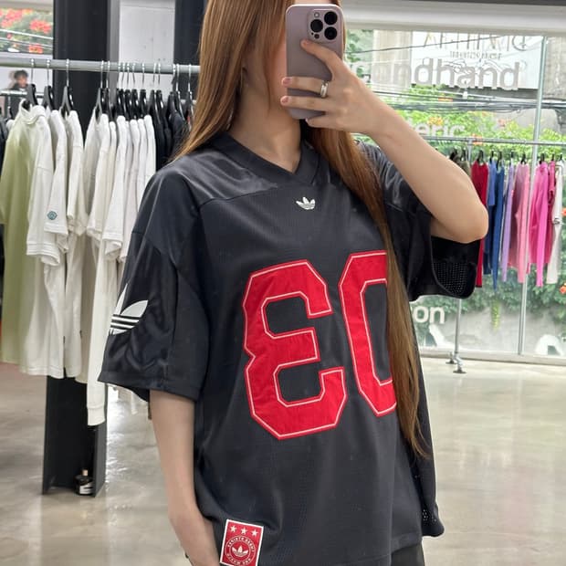 아디다스 오리지널스 자수 풋볼 반팔져지