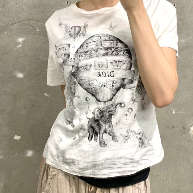 Christian Dior 크리스찬디올 스케치 벌룬 티셔츠