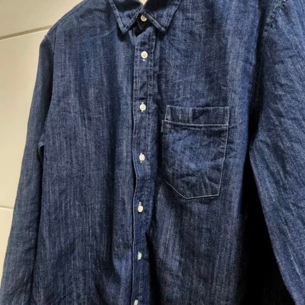 포터리 버튼다운 데님 셔츠 2사이즈