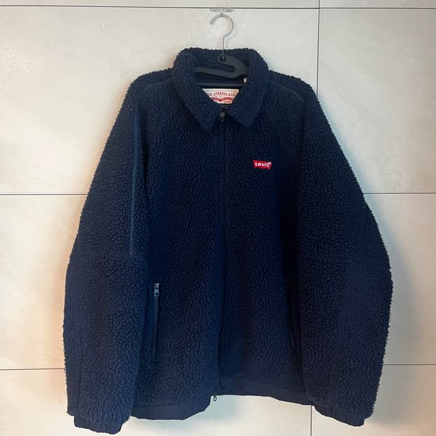 리바이스 네이비 뽀글이 플리스 자켓 (L size)
