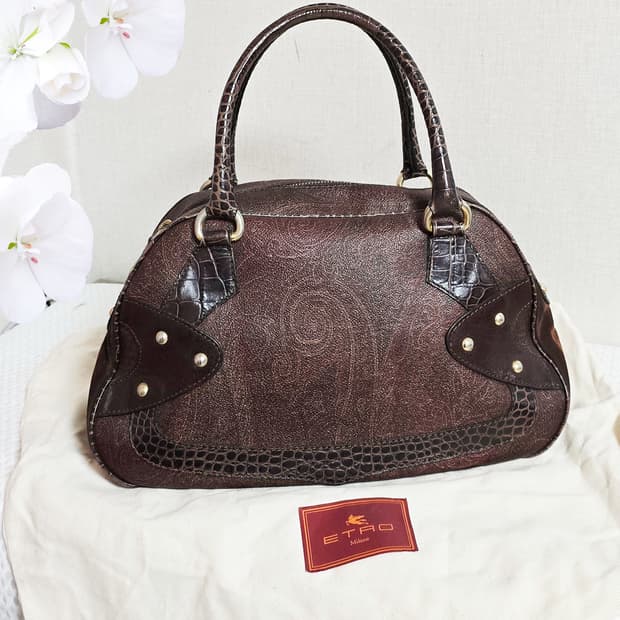 정품  에트로  페이즐리  토드백