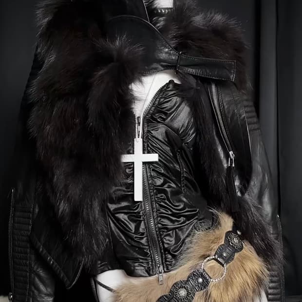 고정)리얼레더 리얼퍼 폭스 가죽자켓 퍼자켓 갸루 아케호무