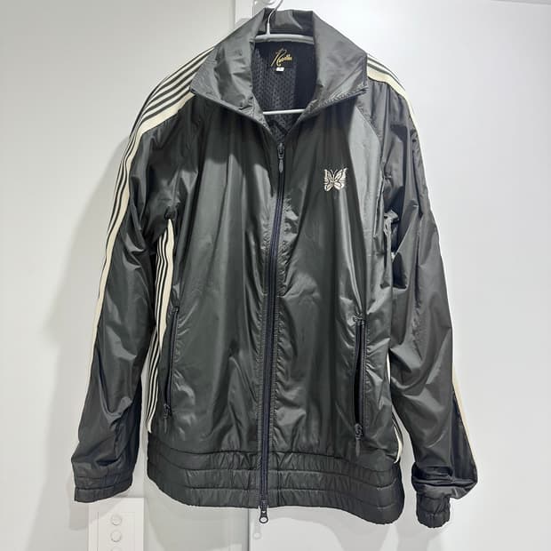 니들스 LHP 별주 나일론 트랙탑 자켓 차콜 s