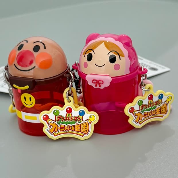 호빵맨 뮤지엄 팝콘통 키링 호빵맨 베이비맨 1개