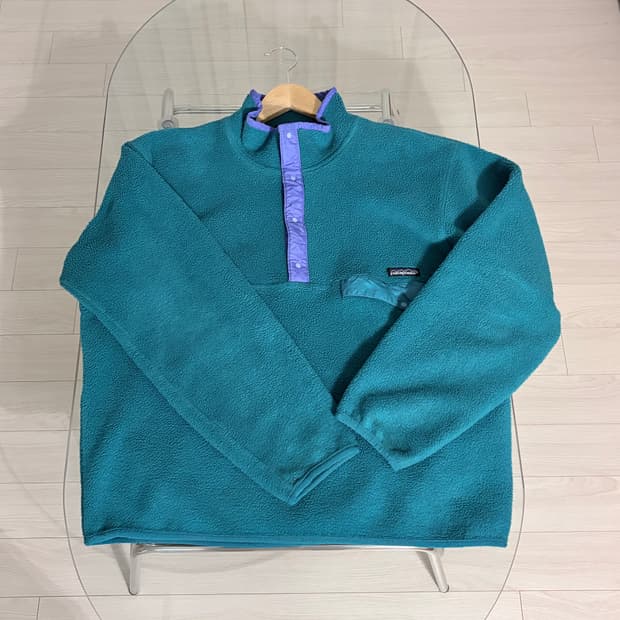 파타고니아 신칠라 80s usa 틸그린 퍼플